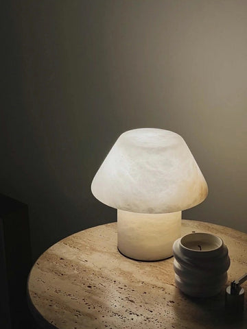 Alabaster Mushroom Table Lamp