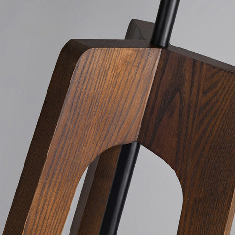 Retro Wooden Floor Lamp