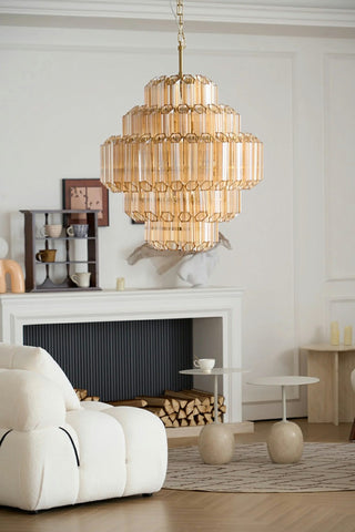 Vintage Glass Chandelier
