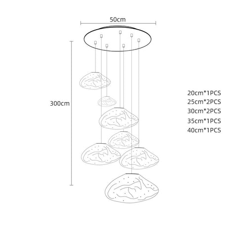 Glass Cloud Pendant Lamp