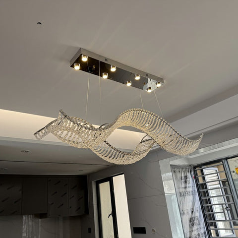 Wave Crystal Chandelier