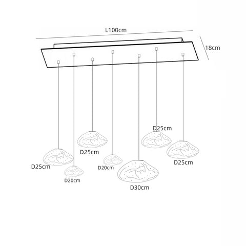 Glass Cloud Pendant Lamp