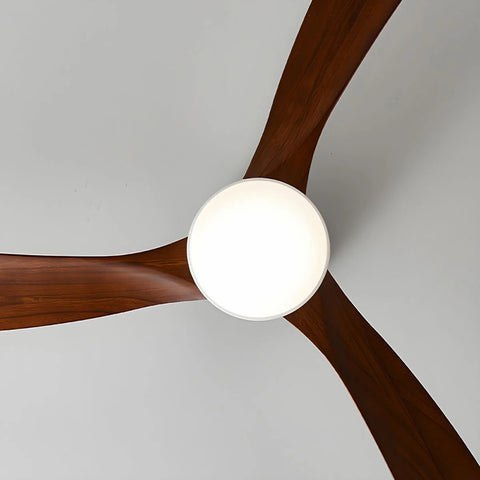 Walnut Wood Fan Lamp