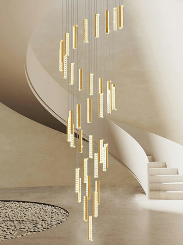 Staircase Crystal Chandelier