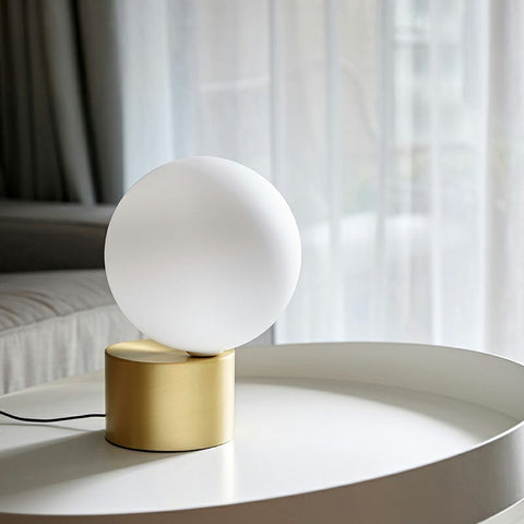 Spherical Glass Table Lamp
