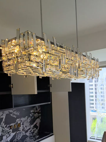 Square Crystal Chandelier
