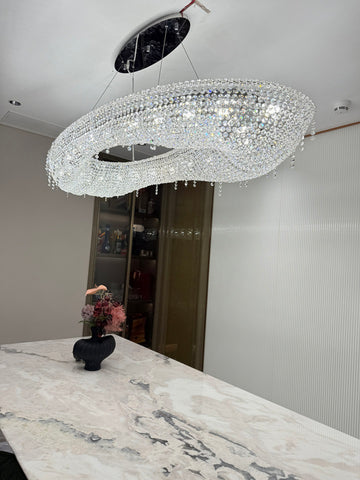 Modern Round Crystal Chandelier