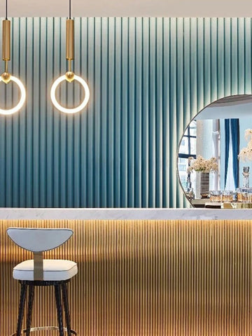 Golden Circular Pendant Lamp