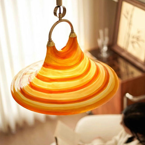 Retro Adjustable Speaker Pendant Lamp