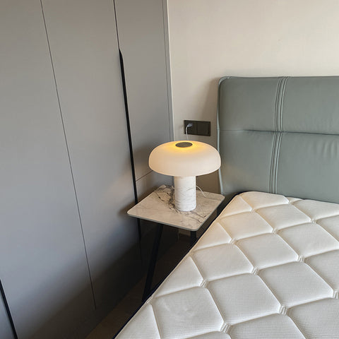 Marble glass table lamp