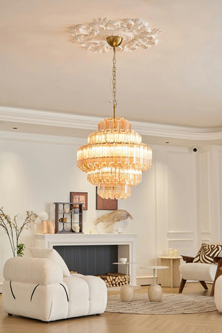 Vintage Glass Chandelier