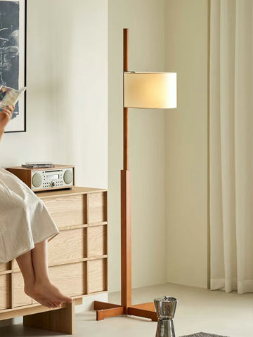 Adjustable Wooden Floor Lamp