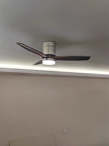 Minimalist Wooden Fan Lamp