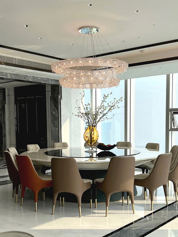Modern Round Crystal Chandelier