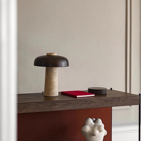 Stone Mushroom Table Lamp