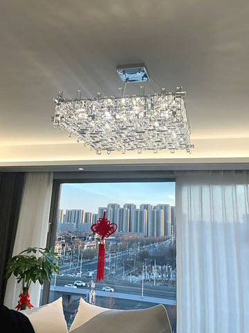 Square Crystal Chandelier