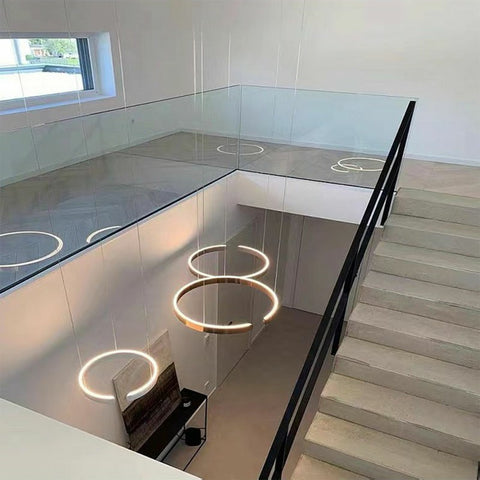 Stainless Steel Circular Chandelier