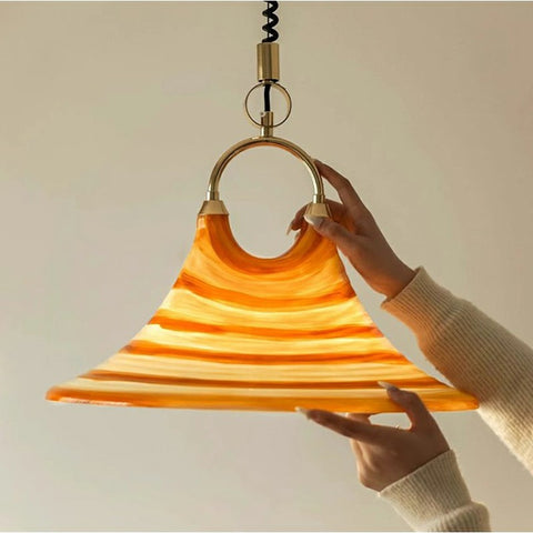 Retro Adjustable Speaker Pendant Lamp