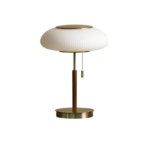 Wood Glass Table Lamp
