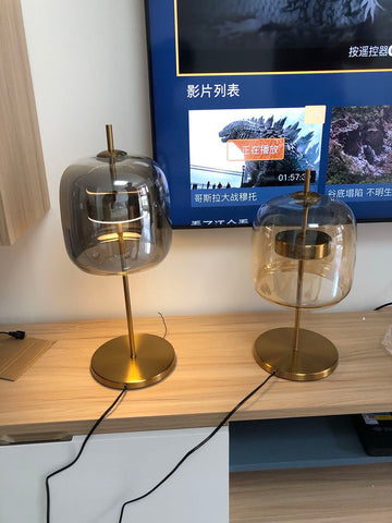 Glass Table Lamp