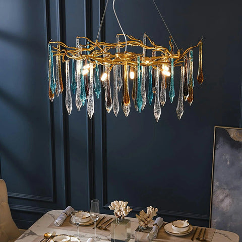 Colorful Teardrop Chandelier