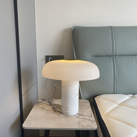 Marble glass table lamp