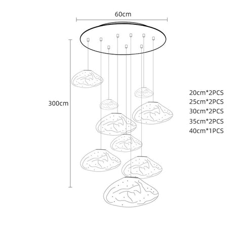 Glass Cloud Pendant Lamp