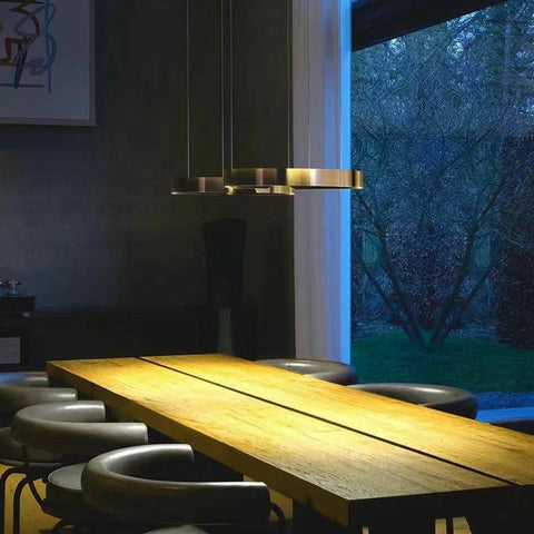 Stainless Steel Circular Chandelier
