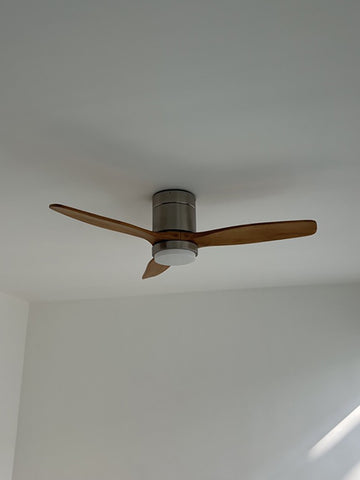 Minimalist Wooden Fan Lamp
