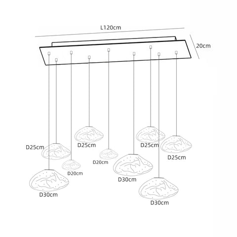 Glass Cloud Pendant Lamp