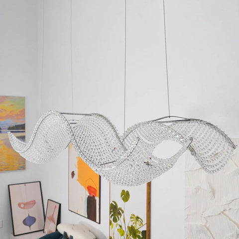 Wave Crystal Chandelier