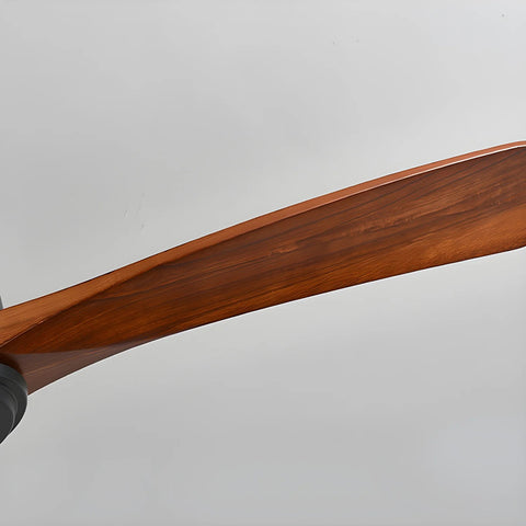 Walnut Wood Fan Lamp