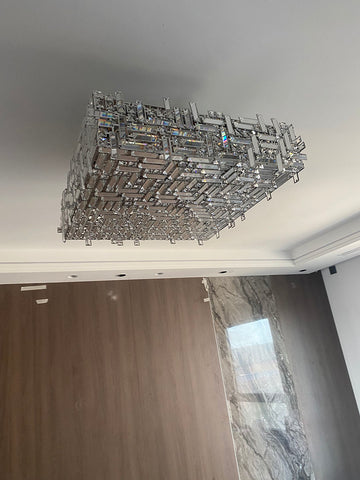 Square Crystal Chandelier