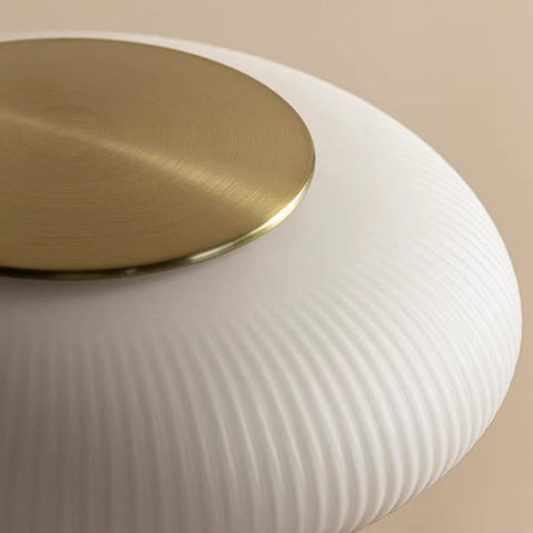 Wood Glass Table Lamp