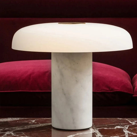 Marble glass table lamp