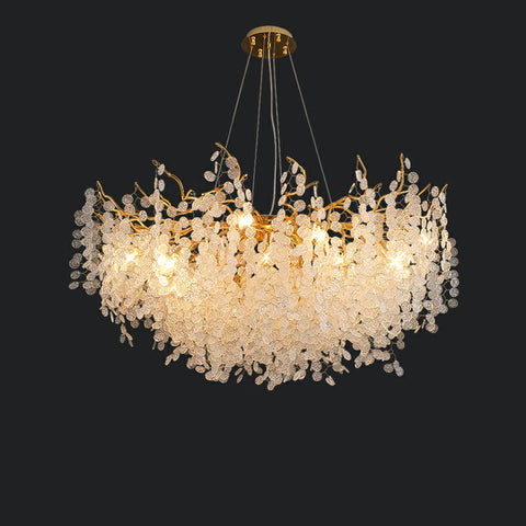 Cash Tree Glass Crystal Chandelier