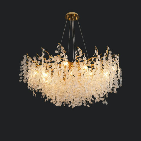 Cash Tree Glass Crystal Chandelier