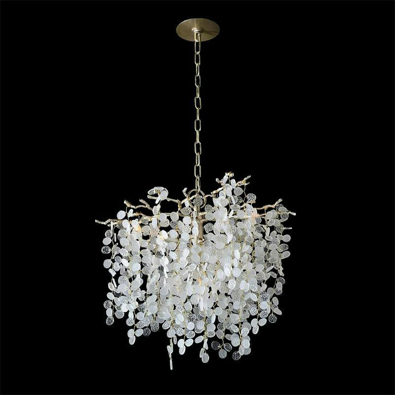 Branch Glass Coin Chandelier