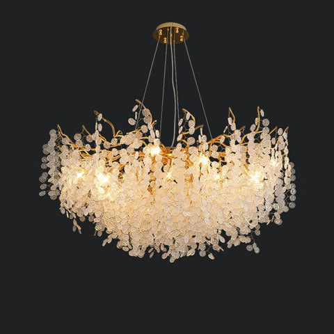 Cash Tree Glass Crystal Chandelier
