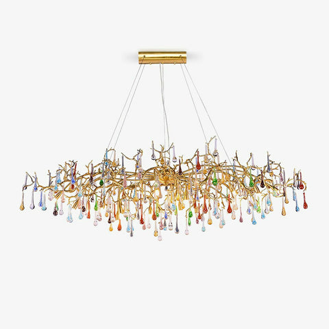 Colorful Raindrop Chandelier
