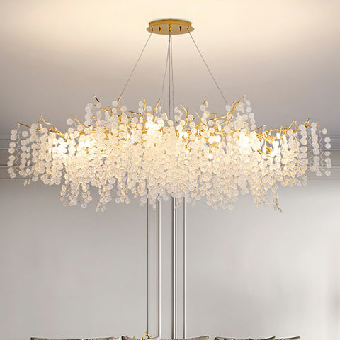 Cash Tree Glass Crystal Chandelier