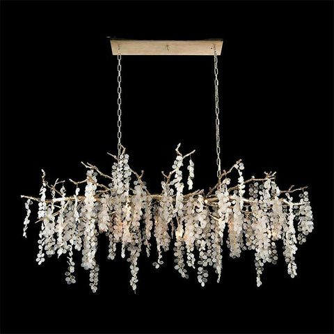 Branch Glass Coin Chandelier