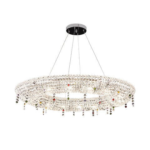 Modern Round Crystal Chandelier