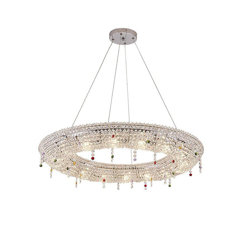 Modern Round Crystal Chandelier