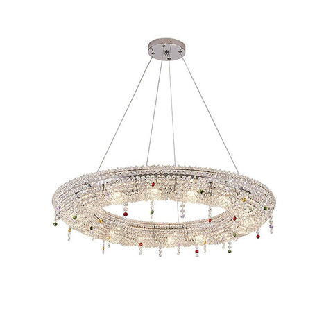 Modern Round Crystal Chandelier