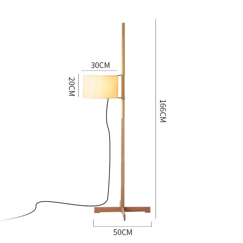 Adjustable Wooden Floor Lamp